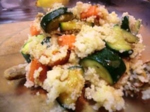 Couscous miz Zucchini + Pilzen